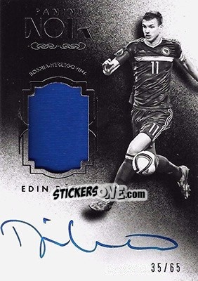 Sticker Edin Dzeko - Noir Soccer 2016-2017 - Panini