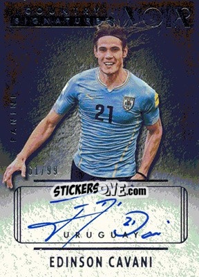 Sticker Edinson Cavani - Noir Soccer 2016-2017 n. CO-EC - Panini