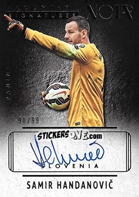 Figurina Samir Handanovic - Noir Soccer 2016-2017 - Panini