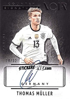 Sticker Thomas Muller - Noir Soccer 2016-2017 n. CO-TM - Panini