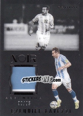 Sticker Ezequiel Lavezzi - Noir Soccer 2016-2017 - Panini