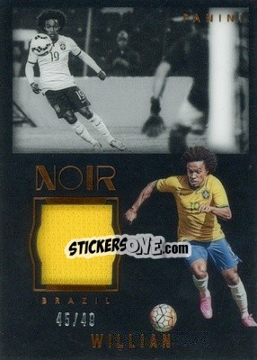 Sticker Willian - Noir Soccer 2016-2017 - Panini