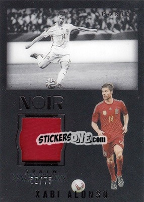 Cromo Xabi Alonso - Noir Soccer 2016-2017 - Panini