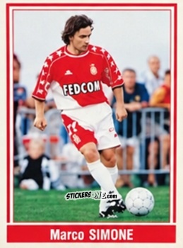 Figurina Marco Simone - SuperFoot 1999-2000 n. 87 - Panini