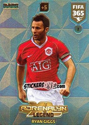 Sticker Ryan Giggs - FIFA 365: 2017-2018. Adrenalyn XL n. 2 - Panini