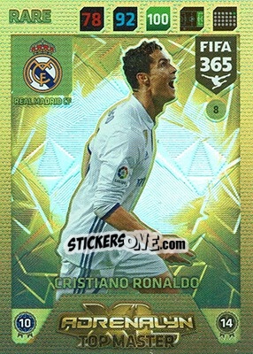 Sticker Cristiano Ronaldo - FIFA 365: 2017-2018. Adrenalyn XL - Panini