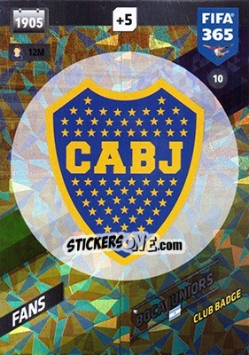 Sticker Club Badge - FIFA 365: 2017-2018. Adrenalyn XL - Panini