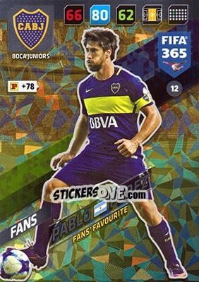 Figurina Pablo Pérez - FIFA 365: 2017-2018. Adrenalyn XL - Panini