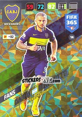 Sticker Darío Benedetto - FIFA 365: 2017-2018. Adrenalyn XL n. 14 - Panini