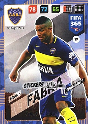 Cromo Frank Fabra - FIFA 365: 2017-2018. Adrenalyn XL - Panini