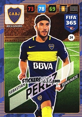 Sticker Sebastián Pérez - FIFA 365: 2017-2018. Adrenalyn XL - Panini