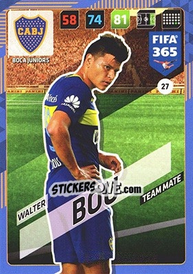 Cromo Walter Bou - FIFA 365: 2017-2018. Adrenalyn XL n. 27 - Panini