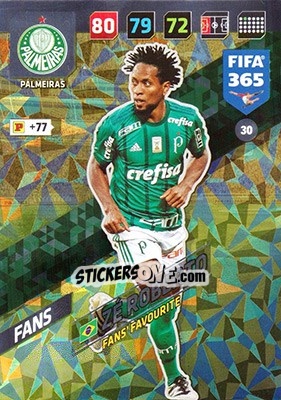 Sticker Zé Roberto - FIFA 365: 2017-2018. Adrenalyn XL n. 30 - Panini