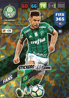 Sticker Willian - FIFA 365: 2017-2018. Adrenalyn XL n. 32 - Panini