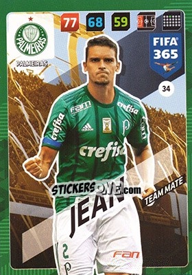 Sticker Jean - FIFA 365: 2017-2018. Adrenalyn XL n. 34 - Panini