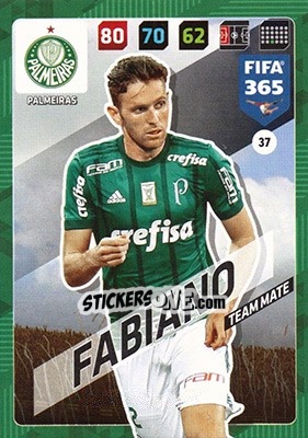 Sticker Fabiano - FIFA 365: 2017-2018. Adrenalyn XL n. 37 - Panini