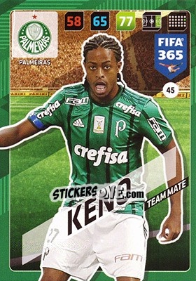 Sticker Keno - FIFA 365: 2017-2018. Adrenalyn XL n. 45 - Panini
