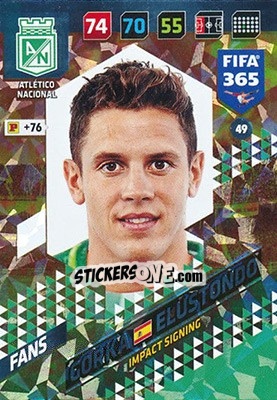 Sticker Gorka Elustondo - FIFA 365: 2017-2018. Adrenalyn XL n. 49 - Panini