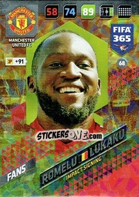 Sticker Romelu Lukaku - FIFA 365: 2017-2018. Adrenalyn XL - Panini