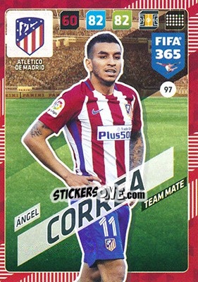 Sticker Ángel Correa - FIFA 365: 2017-2018. Adrenalyn XL n. 97 - Panini