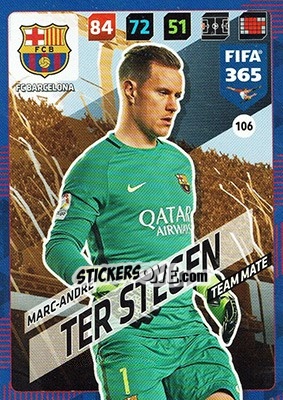 Figurina Marc-André ter Stegen - FIFA 365: 2017-2018. Adrenalyn XL - Panini