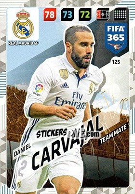 Sticker Daniel Carvajal - FIFA 365: 2017-2018. Adrenalyn XL n. 125 - Panini