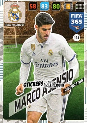 Sticker Marco Asensio - FIFA 365: 2017-2018. Adrenalyn XL - Panini