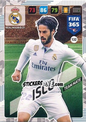 Sticker Isco - FIFA 365: 2017-2018. Adrenalyn XL n. 132 - Panini