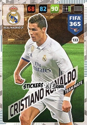 Sticker Cristiano Ronaldo - FIFA 365: 2017-2018. Adrenalyn XL n. 133 - Panini