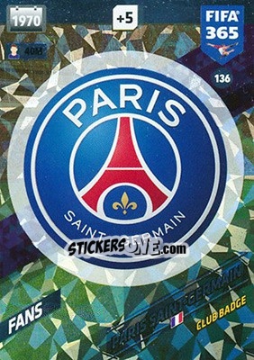 Sticker Club  Badge - FIFA 365: 2017-2018. Adrenalyn XL - Panini