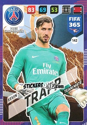 Sticker Kevin Trapp - FIFA 365: 2017-2018. Adrenalyn XL n. 142 - Panini
