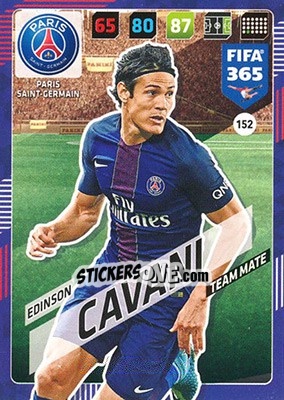 Sticker Edinson Cavani - FIFA 365: 2017-2018. Adrenalyn XL n. 152 - Panini