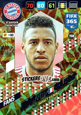 Sticker Corentin Tolisso - FIFA 365: 2017-2018. Adrenalyn XL n. 158 - Panini