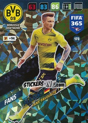 Sticker Marco Reus - FIFA 365: 2017-2018. Adrenalyn XL n. 173 - Panini