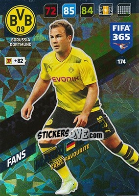 Sticker Mario Götze - FIFA 365: 2017-2018. Adrenalyn XL n. 174 - Panini