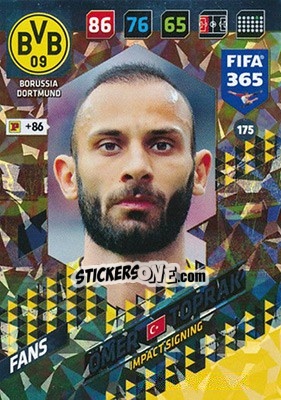 Sticker Ömer Toprak - FIFA 365: 2017-2018. Adrenalyn XL n. 175 - Panini