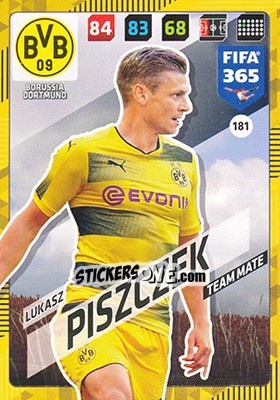 Figurina Lukasz Piszczek - FIFA 365: 2017-2018. Adrenalyn XL - Panini