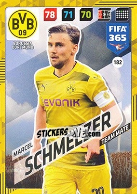Sticker Marcel Schmelzer - FIFA 365: 2017-2018. Adrenalyn XL n. 182 - Panini