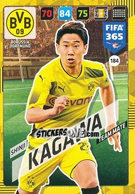 Sticker Shinji Kagawa - FIFA 365: 2017-2018. Adrenalyn XL - Panini