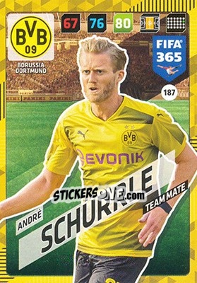 Sticker André Schürrle - FIFA 365: 2017-2018. Adrenalyn XL n. 187 - Panini