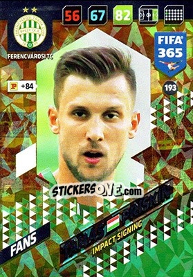 Sticker Tamás Priskin - FIFA 365: 2017-2018. Adrenalyn XL n. 193 - Panini