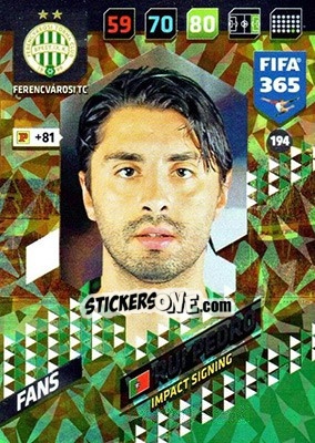 Sticker Rui Pedro - FIFA 365: 2017-2018. Adrenalyn XL n. 194 - Panini