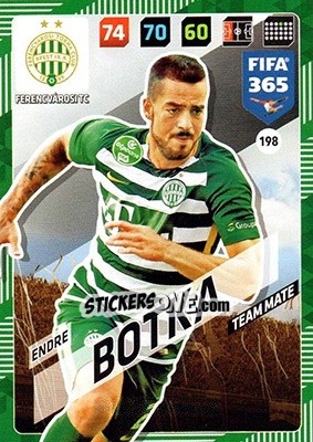 Sticker Endre Botka - FIFA 365: 2017-2018. Adrenalyn XL n. 198 - Panini