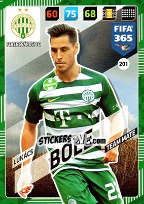 Sticker Lukács Bőle - FIFA 365: 2017-2018. Adrenalyn XL n. 201 - Panini