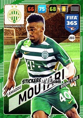Sticker Amadou Moutari - FIFA 365: 2017-2018. Adrenalyn XL n. 203 - Panini