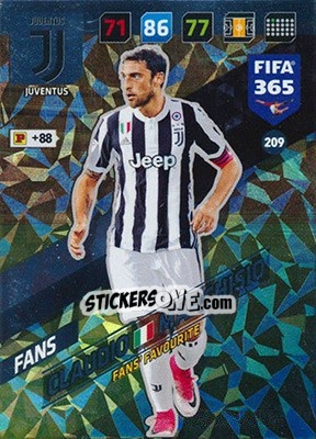 Sticker Claudio Marchisio - FIFA 365: 2017-2018. Adrenalyn XL n. 209 - Panini