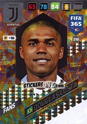 Figurina Douglas Costa - FIFA 365: 2017-2018. Adrenalyn XL - Panini