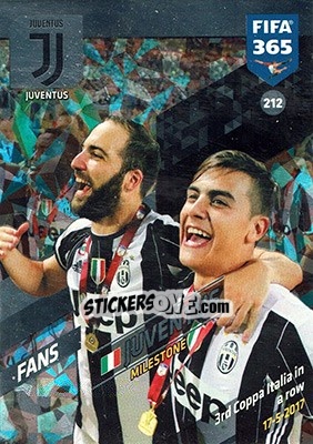 Sticker Juventus - FIFA 365: 2017-2018. Adrenalyn XL n. 212 - Panini