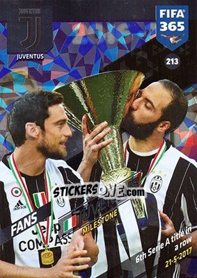 Sticker Juventus - FIFA 365: 2017-2018. Adrenalyn XL n. 213 - Panini