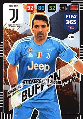 Sticker Gianluigi Buffon - FIFA 365: 2017-2018. Adrenalyn XL n. 214 - Panini